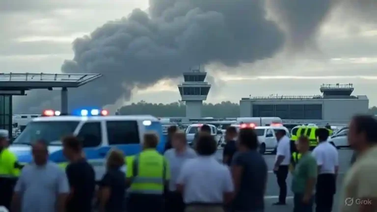London Plane Crash , Southend Airport पर भयानक हादसा: Netherlands जा रहे Jet Crash में 4 लोगों की मौत! 🚨