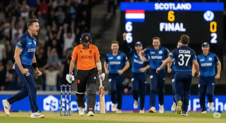 Scotland ने Netherlands को रुलाया! 6 Run से जीतकर T20 World Cup की तरफ बढ़ा कदम!